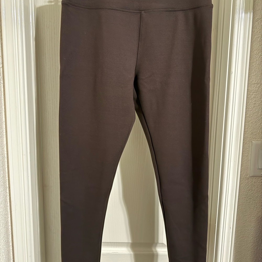 Brown Fleece Leggings